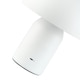 image 8 of Modern Rechargeable Mushroom Table Lamp in Mat White with Touch Dimmer Button | White