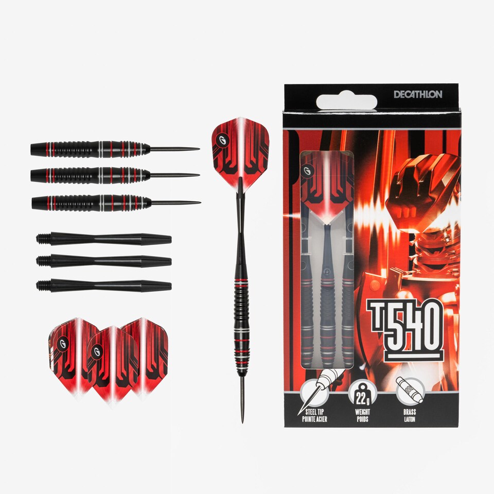 image 1 of Decathlon Steel-Tipped Darts Tri-Pack T540