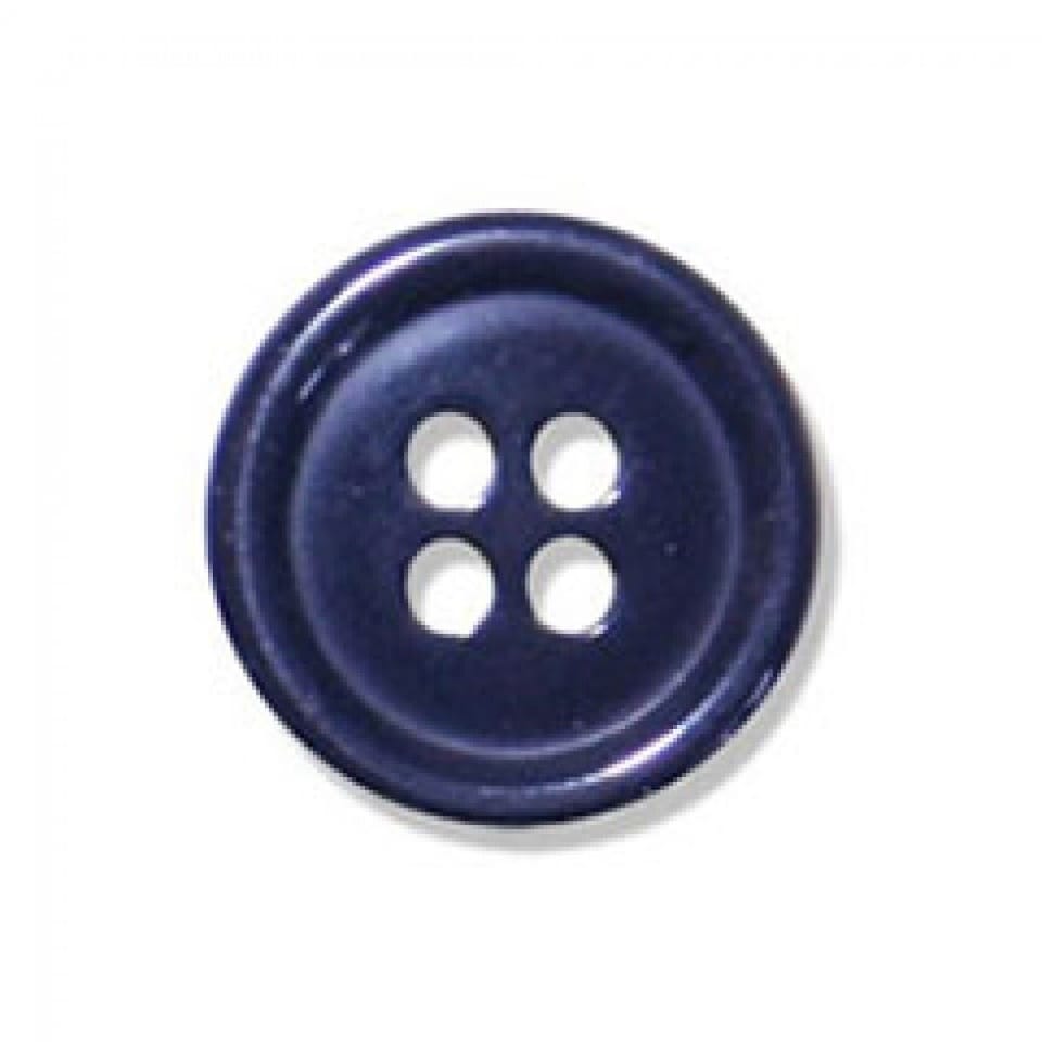 Trimits Navy Round Jacket Buttons for Dressmaking - 25mm - per value pack of 100