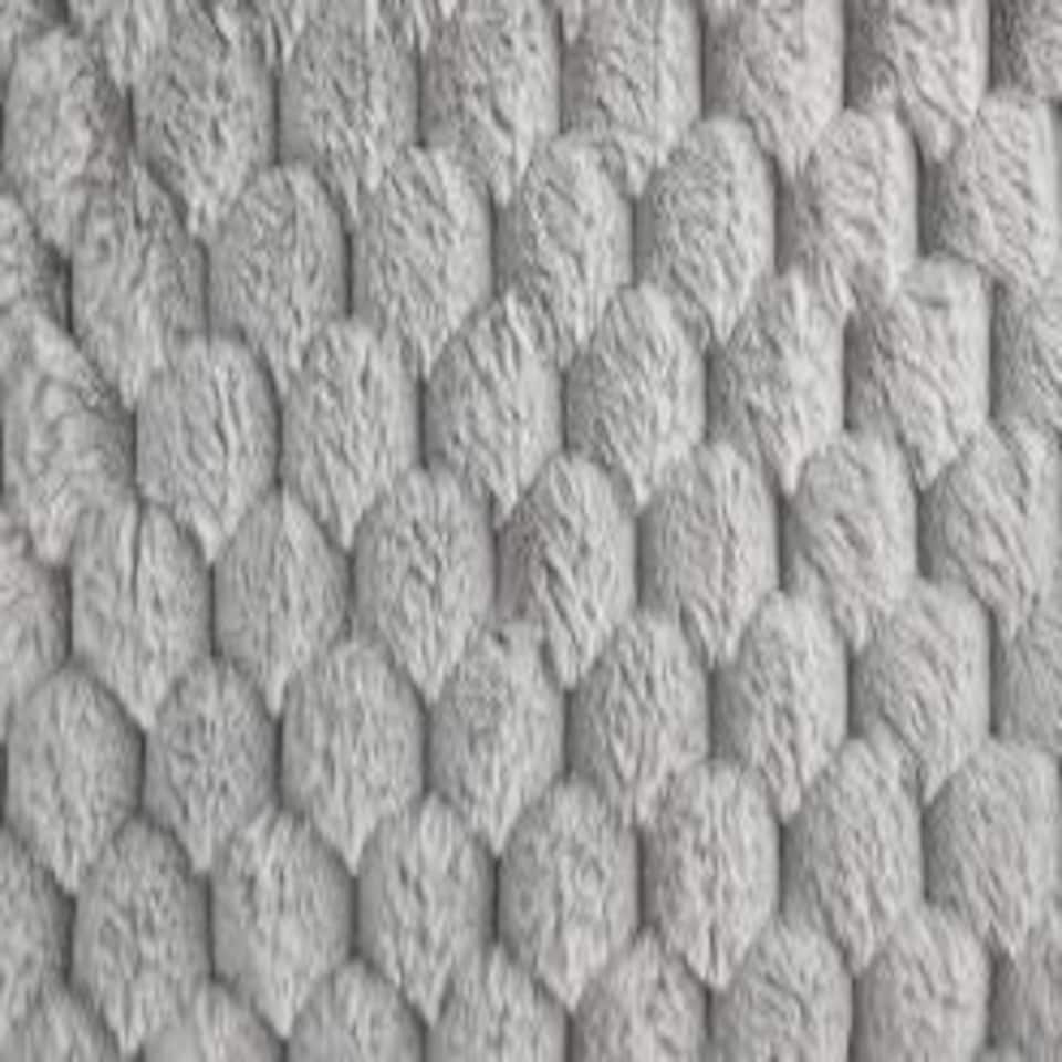 image 1 of Leah Collection Deluxe Cushion Cover in Silver | Silver | Silver