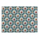 image 1 of Blue Floral Tile Large Smooth Glass Worktop Protector - Kitchen Chopping Board