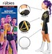 image 3 of Rubie's Official Netflix K-Pop Demon Hunters Deluxe Rumi Costume | Sequin Top & Shorts with Printed Design | Girls Fancy Dress | Officially Licensed Golden Child Halloween Costume | Kids Sizes