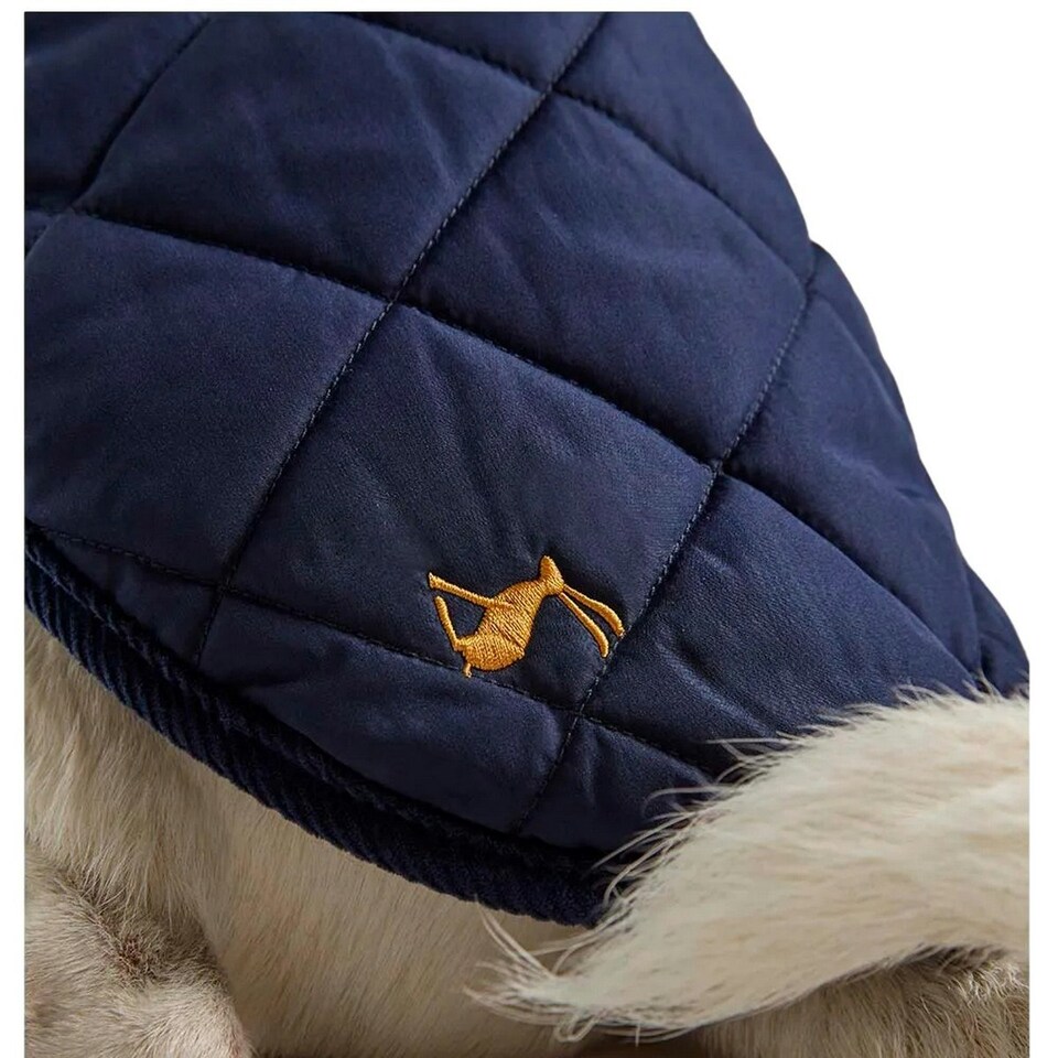 image 1 of Joules Quilted Dog Coat - Navy - M