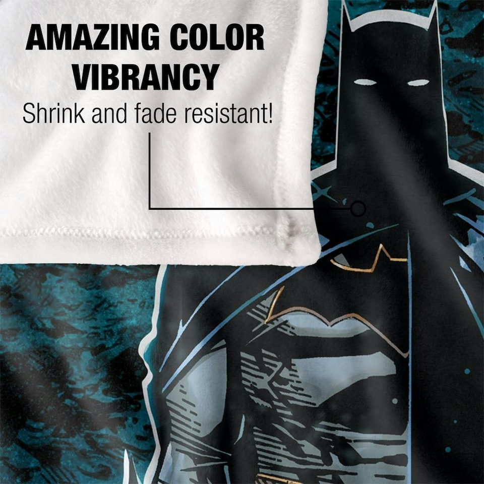 image 1 of Batman Shadow Blanket - Multicoloured - One Size