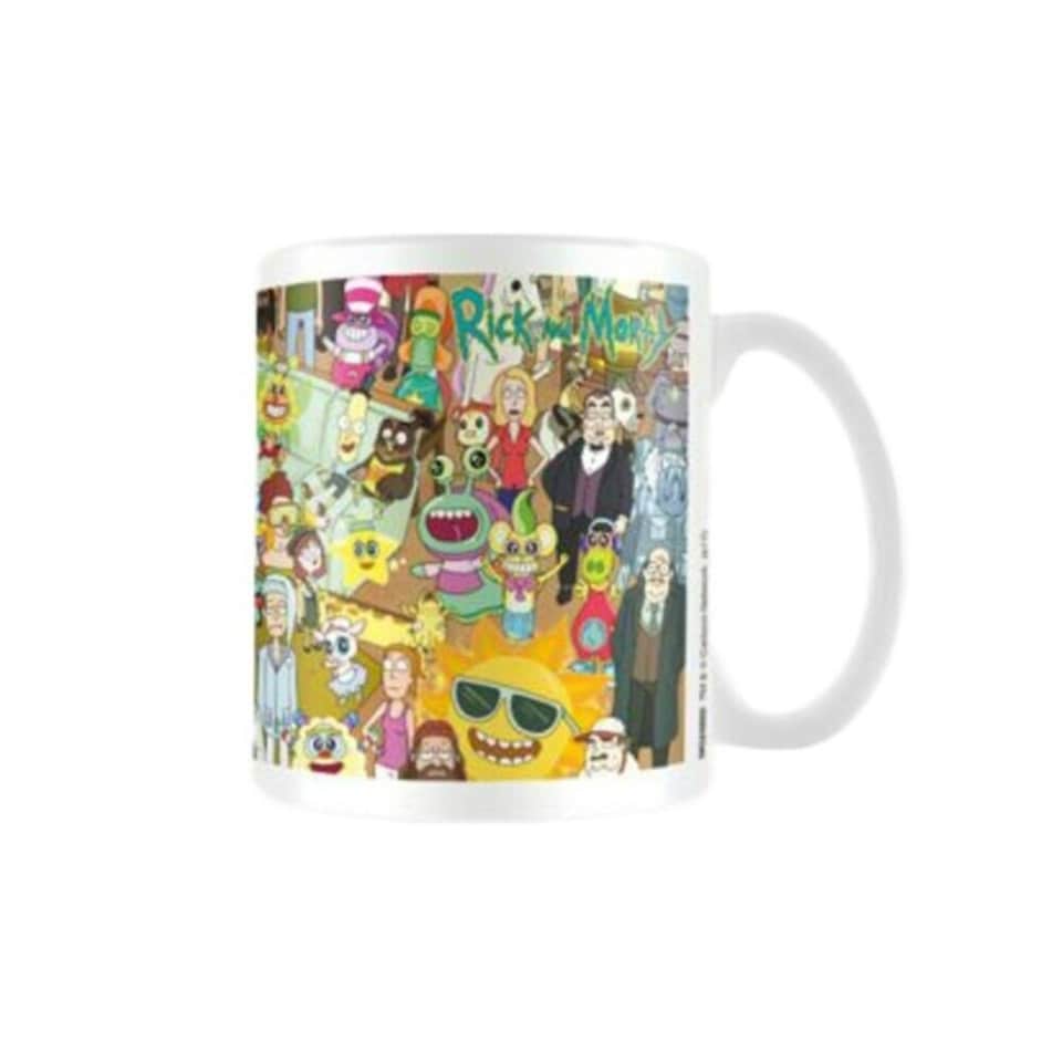 Rick And Morty Characters Mug - Multicoloured - One Size