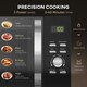 image 4 of HOMCOM 23L 800W Microwave Oven with Digital Display, Auto Cook, Black