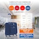image 3 of Flight Knight Lightweight 4 Wheel 800D Soft Case Quilted Suitcase Cabin Carry On Hand Luggage Approved for easyJet & BA Maximum Size Overhead Carry On Blue | Navy | Cabin Bag