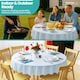 image 7 of Disposable Plastic Table Cover, Waterproof Tablecloth - 84 Inch