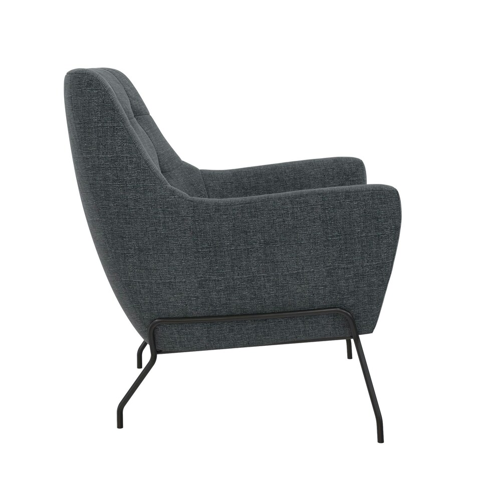 image 1 of Brayden Upholstered Accent Chair Charcoal Grey | Charcoal