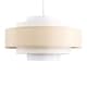 image 1 of ValueLights Hampshire Cream Ceiling Pendant Light Shade & Bulb | Cream