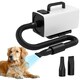 image 1 of PawHut 2200W Dog Hair Dryer w/ Auto Adjustable Temperature & Airflow, White