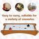 image 5 of HOMCOM 2.5FT Tabletop Air Hockey Game Table Wooden Portable Party Gaming Toy for Kids Children Adult
