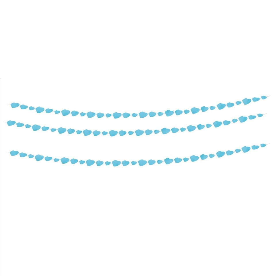 Unique Party Paper Booties Baby Shower Garland - Blue - 9ft