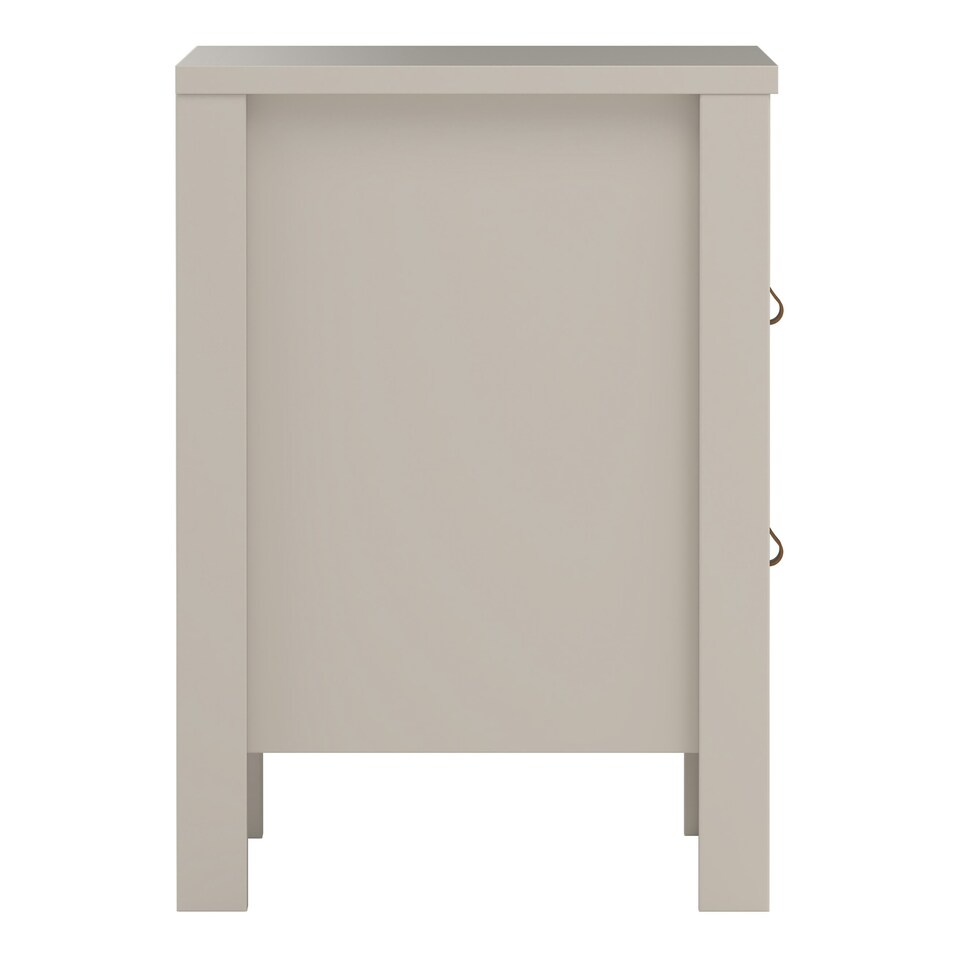 image 1 of Barcelona Bedside Table 2 Drawers in Cashmere N/A