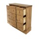 image 4 of Core Products Cotswold, 3+3 Drawer Wide Chest H77.3cm x W116.3cm x D40.5cm Brown