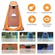 image 4 of Portable Pop Up Toilet Tent Instant Foldable Camping Privacy Shower Changing Tent - Orange