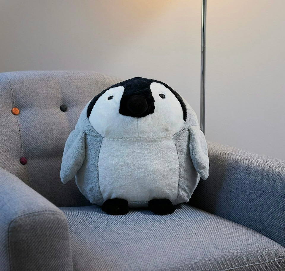 image 1 of Warmies Supersized Cushies Baby Penguin
