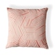 image 2 of BHS Luxury Chevron Cushion with Velvet, Pink