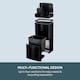 image 3 of Cooks Professional Recycling Sensor Bin 75L with Dual Compartments & Food Caddy | Black | Black