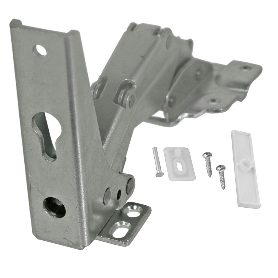 image 1 of SPARES2GO Integrated Door Hinge Pair compatible with Ikea Fridge Freezer 3362 3363 5.0 41,5 Silver