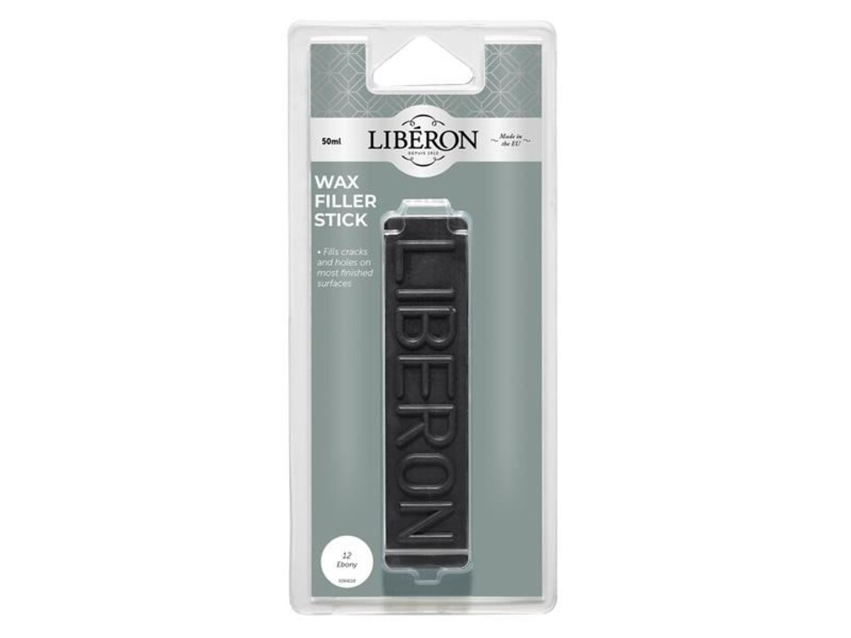 image 1 of Liberon - Wax Filler Stick 12 Ebony 50g