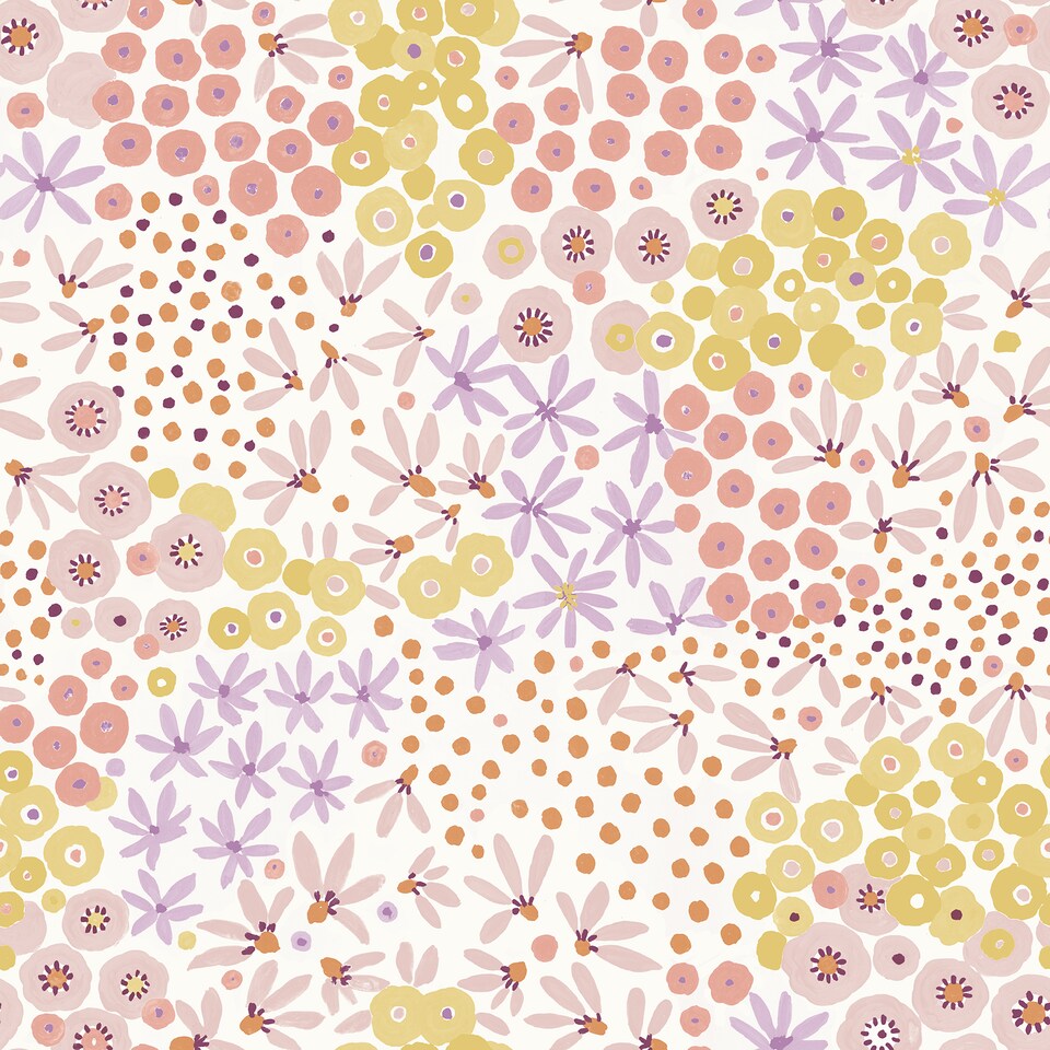 image 1 of NuWallpaper NUS4848 Floral Bunch Multi Peel & Stick Wallpaper, Warm