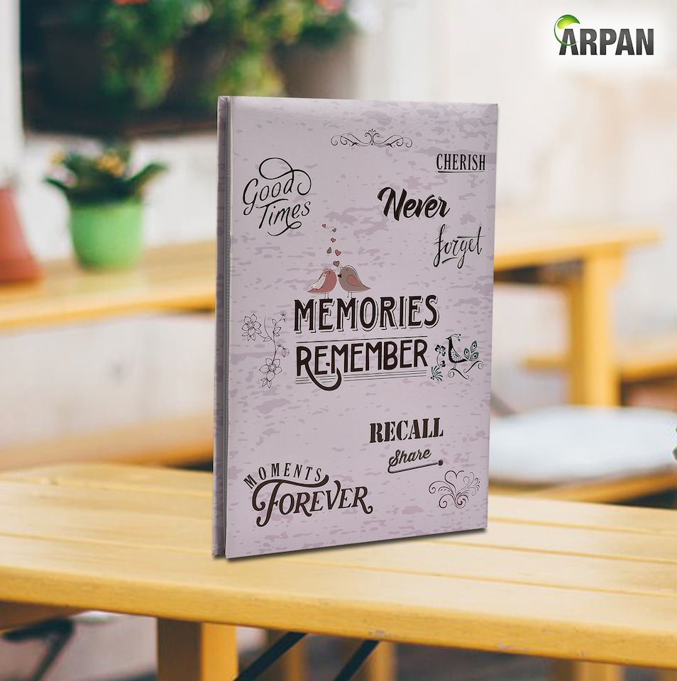image 1 of ARPAN Slip In Memo Photo Album for 300 Photos 6x4" (10x15cm) – Picture Album with Clear Slip-In Pages for Family, Wedding & Travel Memories