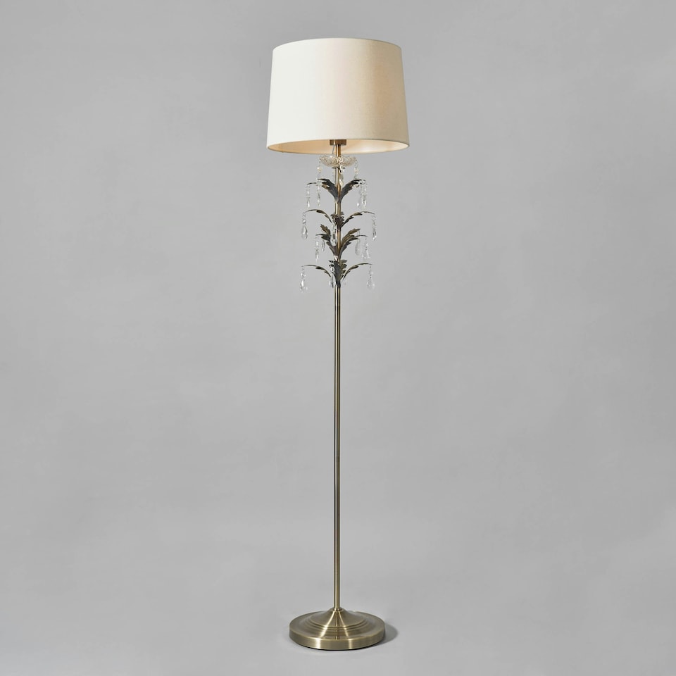 image 1 of BHS Paisley Floor Lamp | Bronze | Antique Brass | 1