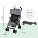 image 3 of Discovery Max Pushchair - 6 Months to 22kg (Approx. 4 Years*), Lightweight & Compact, UPF 50+ Hood, Luxury Footmuff, Cup Holder & Rain Cover (Graphite Grey)