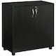 image 1 of Vinsetto 2-Tier Locking Filing Cabinet Office Storage Cabinet, Black