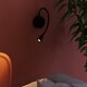 image 3 of CGC MATILDA Black Adjustable Flexible Neck LED Rechargeable Magnetic USB-C Bedside Wall Light