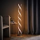 image 3 of ValueLights Infinity Double Twist Silver Integrated LED Floor Lamp | Silver