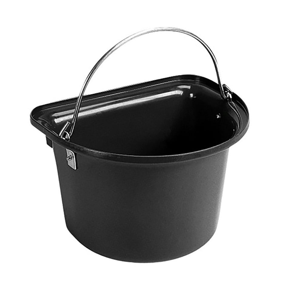 Stubbs Flat Sided Bucket - Black - 15l