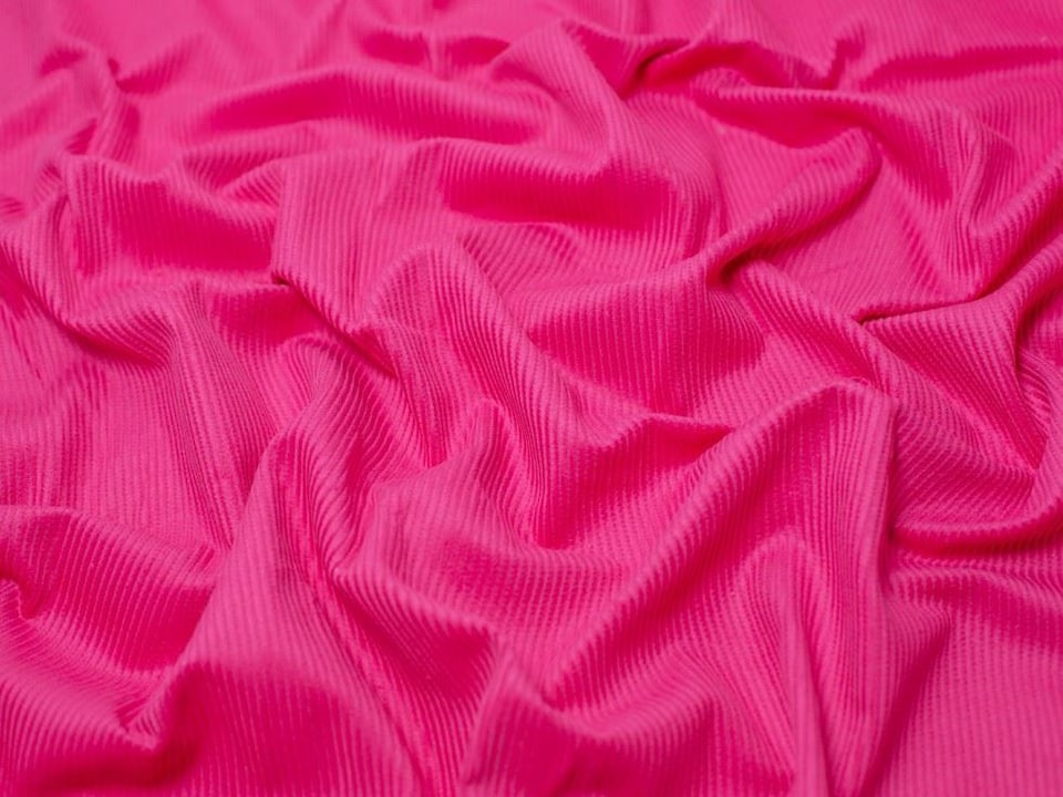 Minerva Core Range Pink 8 Wale Cotton Corduroy Fabric for Dressmaking, 142.5cm / 56" Wide - per metre