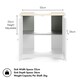 image 9 of VonHaus Shrewsbury Grey Under Sink Bathroom Cabinet