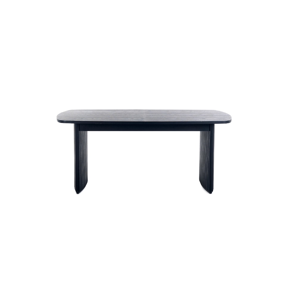 image 1 of Louis Fluted Extending Dining Table - Black