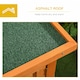 image 7 of PawHut Rabbit Hutch, Guinea Pig Hutch Outdoor Cage w/ Waterproof Roof, Green