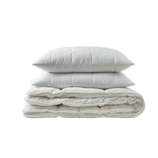 Hotel Pure Luxury Premium Suite Waterproof Mattress Topper & Pillow Protector Set White | White | King