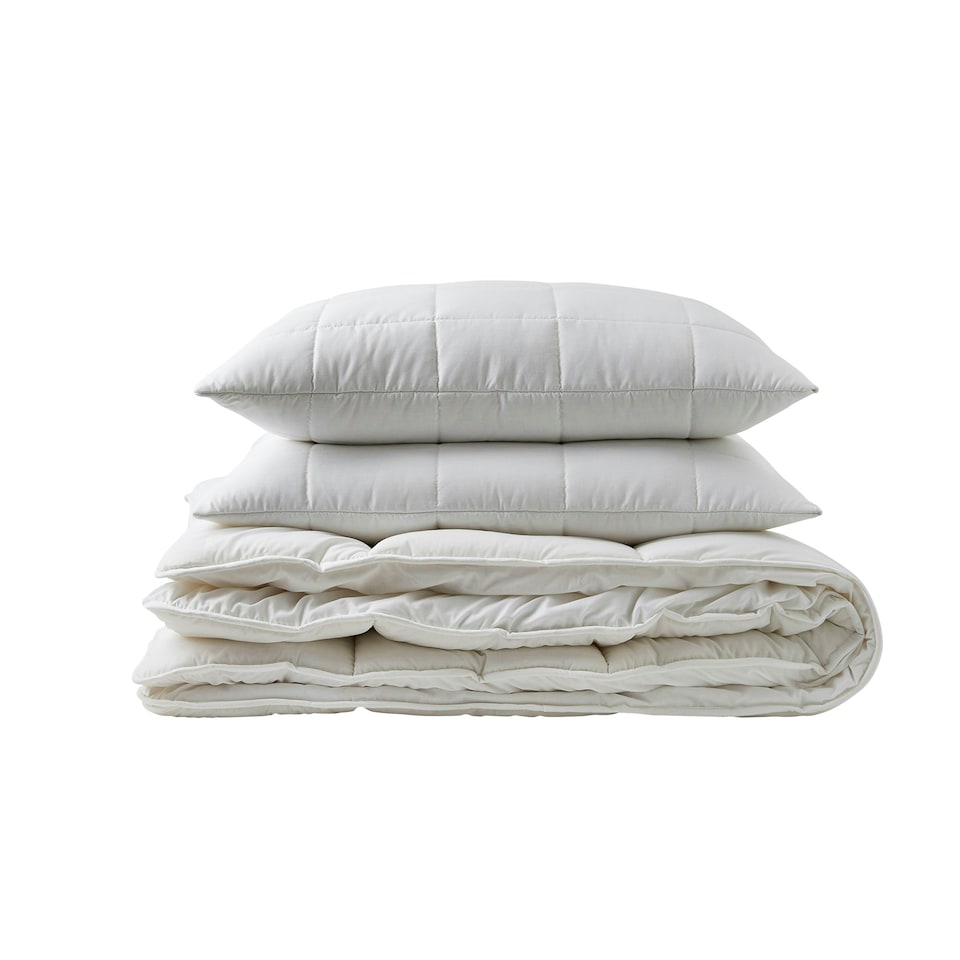 image 1 of Hotel Pure Luxury Premium Suite Waterproof Mattress Topper & Pillow Protector Set White | White | King