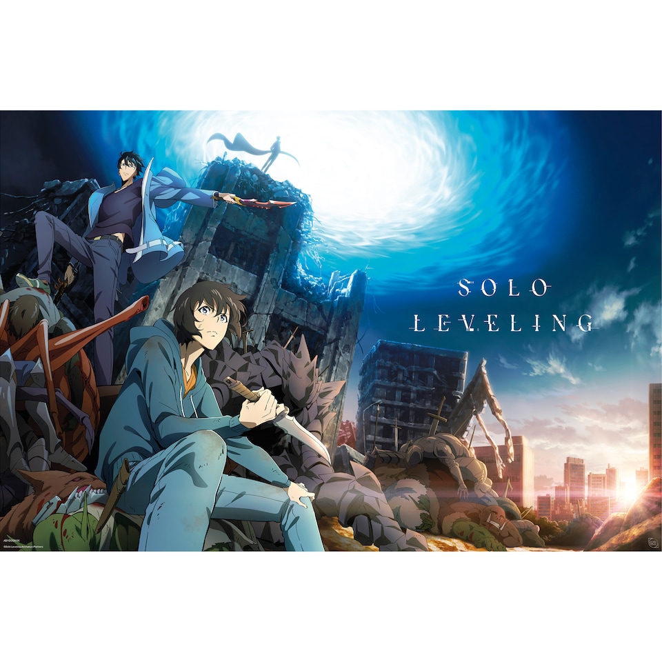 CHENJIRA Sac à Crayons Solo Leveling Multi-Couches - Grande Capacité, Stylo Sac Anime Portable