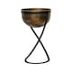 image 1 of Indoor Kensington Round Planter on Stand - Metal - L14 x W14 x H42 cm - Brass Copper