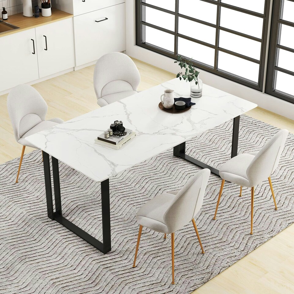 image 1 of COSTWAY Dining Chairs Set of 2 Accent Chairs Grey