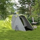 image 2 of Outsunny 2 Man Camping Tent with Living Area, 2000mm Waterproof, Yellow