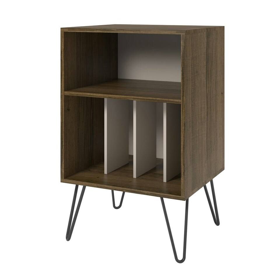 image 1 of Concord Turntable Stand Brown Oak Look Brown | Brown oak
