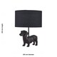 image 6 of Ronnie - Dachshund Dog Lamp with Black Fabric Shade