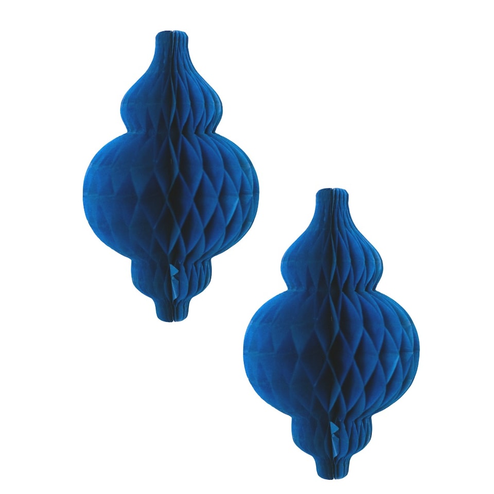 image 1 of Lantern Honeycombs (2pk) - Navy