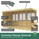 image 3 of 12ft x 7ft Pent Summer House - Wood - L214 x W358 x H201 cm Brown