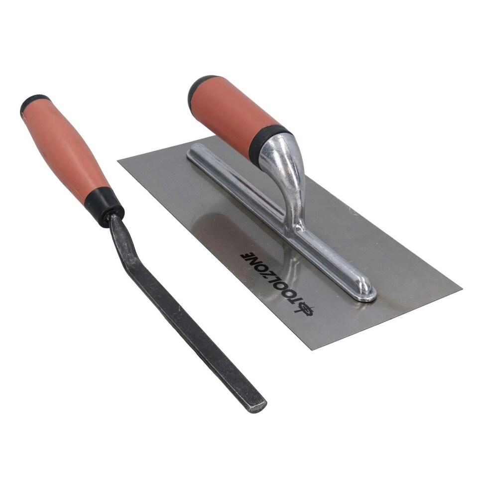 image 1 of 5pc Builders Brick Block Laying Trowel Set Bucket Gauging Pointing Jointing