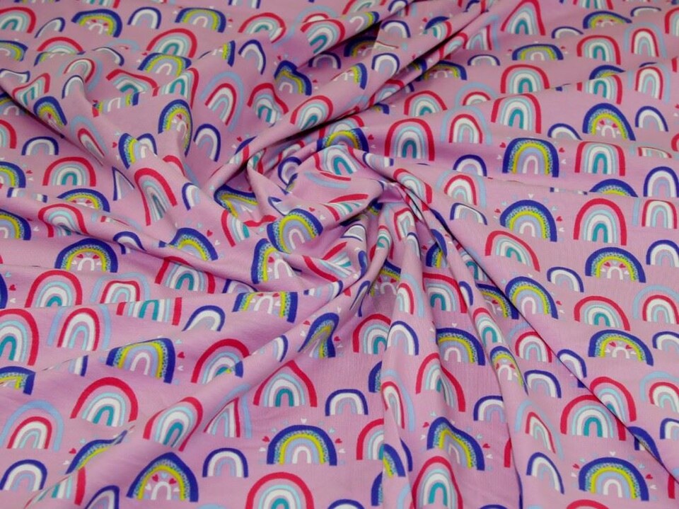 Pink Cotton Jersey Stretch Knit Fabric for Dressmaking, 147cm / 57" Wide - per metre