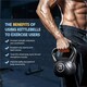 image 6 of Yaheetech 16kg HDPE Coated Kettlebell with Ergonomic Handle | Black | 16